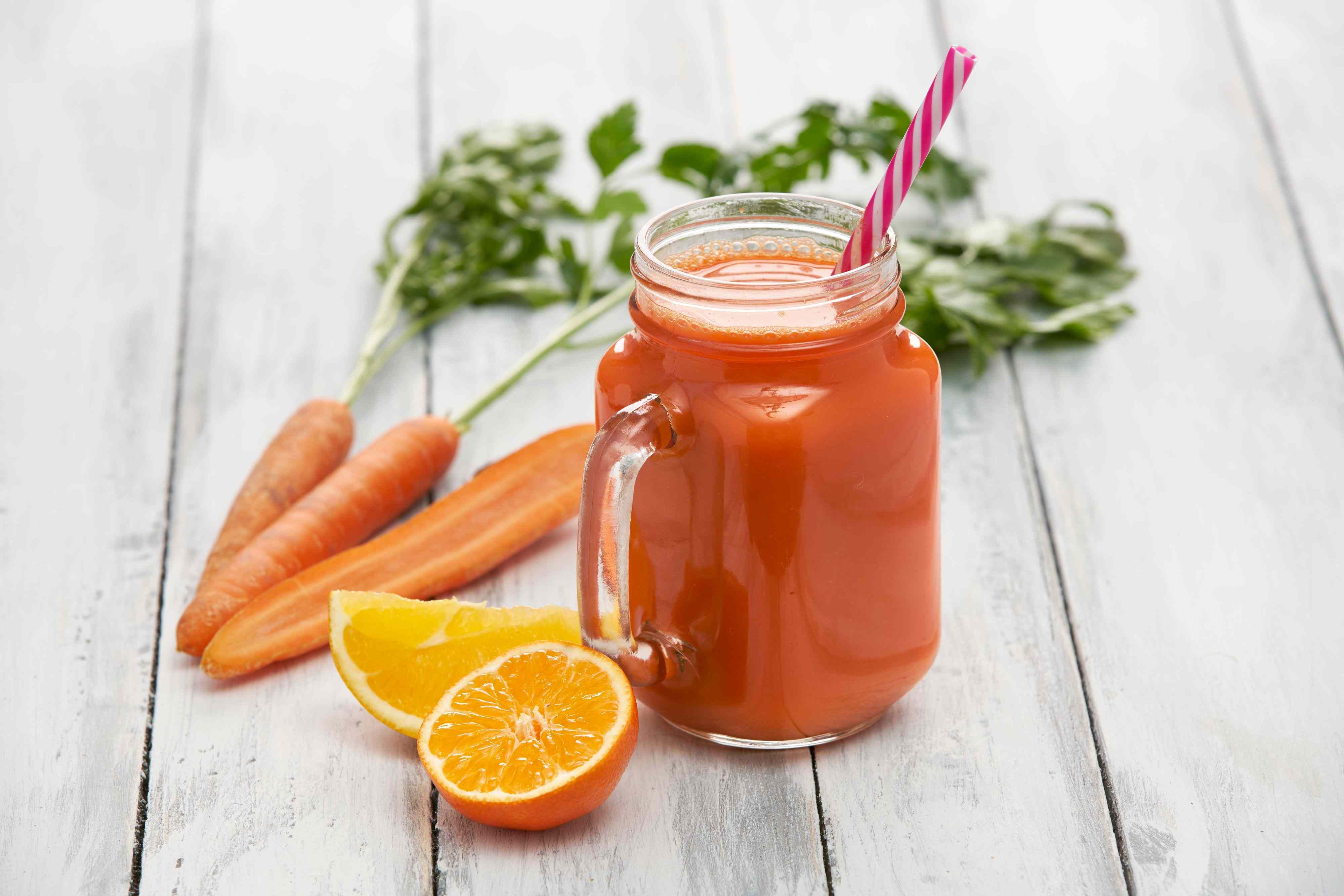 What happens to your body when you drink carrot and orange juice regularly<br><br>