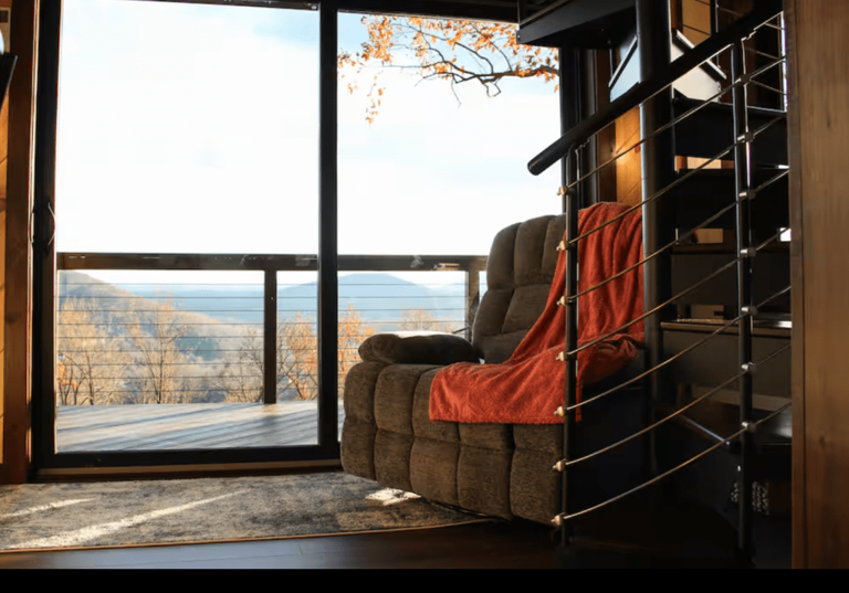 Escape to this unique treehouse rental in a Virginia small town