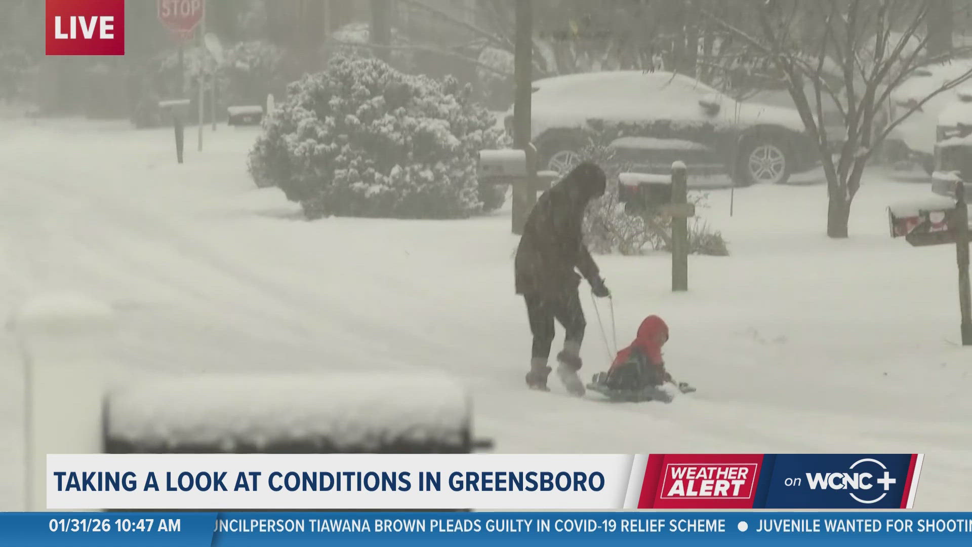 Winter storm brings heavy snow to Greensboro