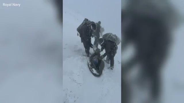 Marines save climber found curled up on Ben Nevis in -20C blizzard<br>