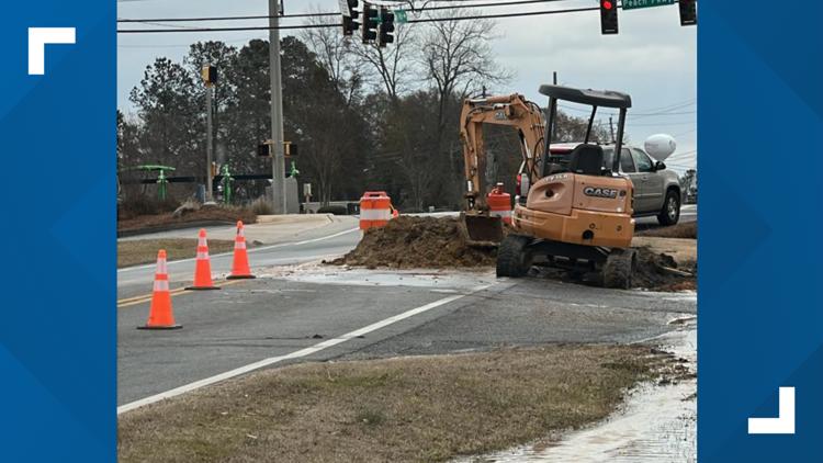 Water main break in Byron impacts travel, police department says