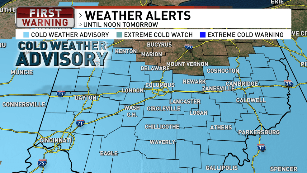 Columbus weather: Cold stays put as light snow remains possible into ...