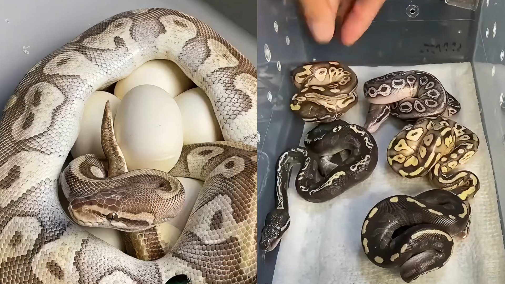 Entire snake hatching journey!