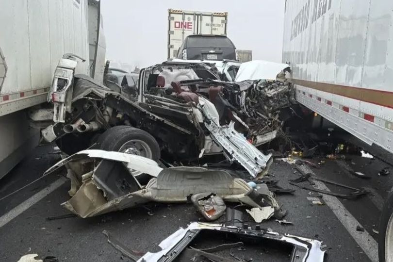 Dense fog causes 59-car pileup on Highway 99 in huge chain reaction crash