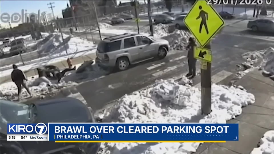 Video: Man in critical condition after fight over cleared parking spot