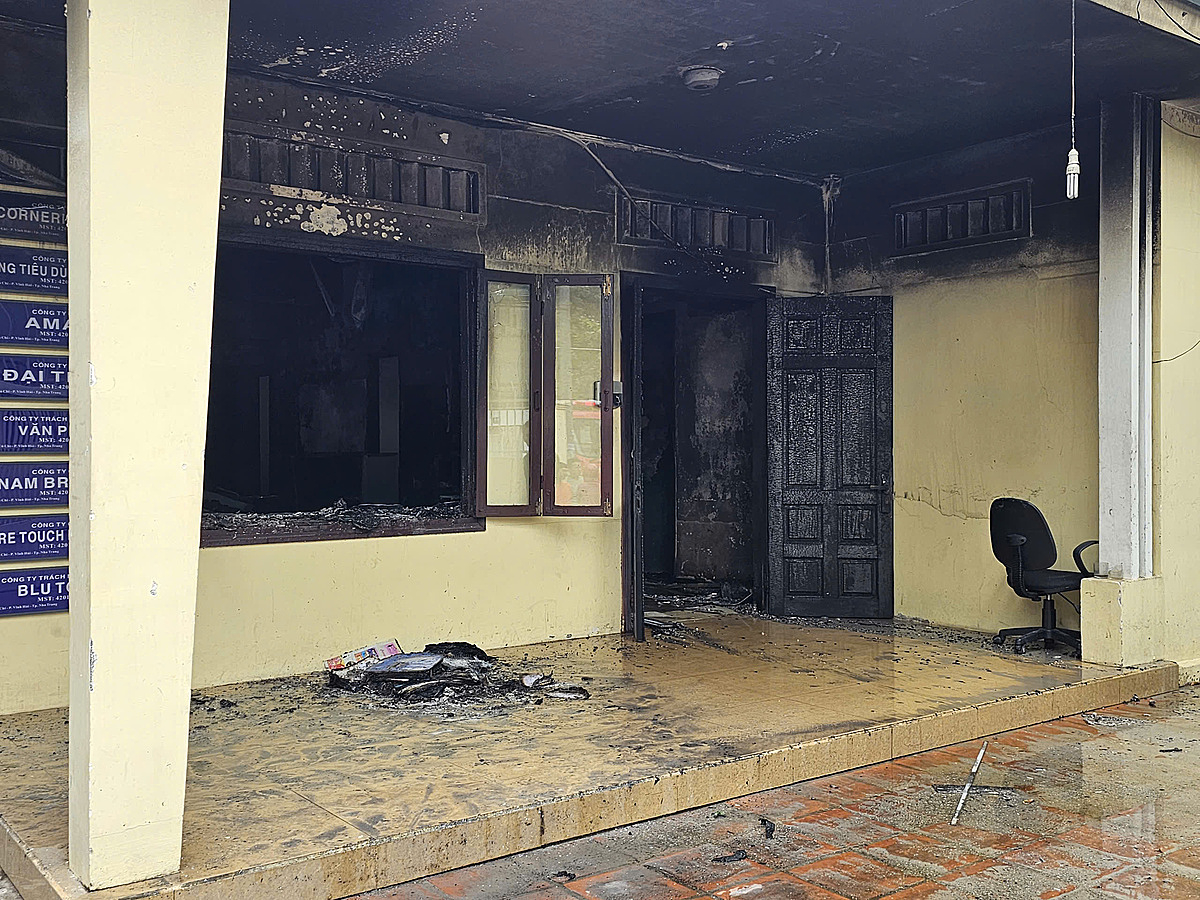 Cháy văn phòng công ty thực phẩm ở Nha Trang
