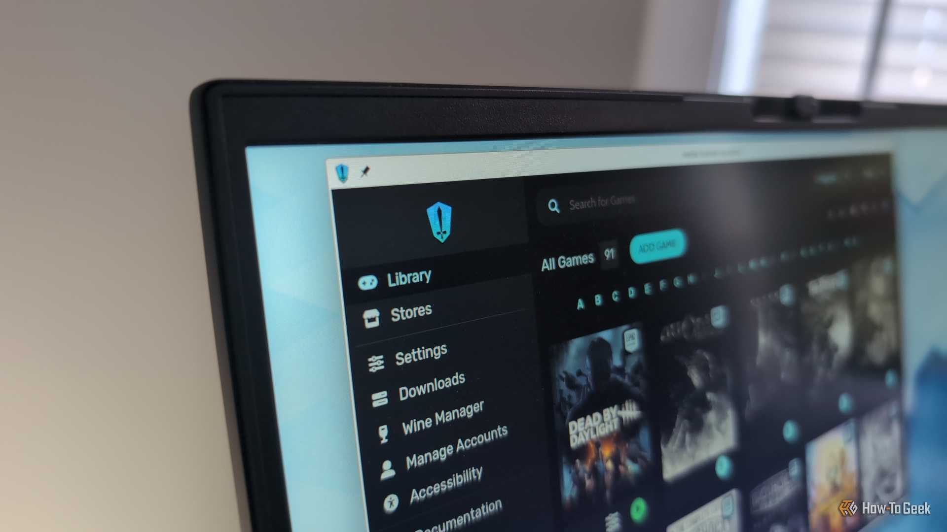 Heroic Games Launcher on a computer display running on Kubuntu Linux.