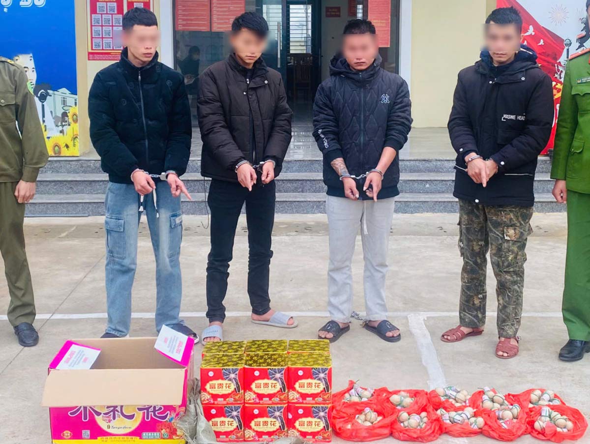 Triệt phá loạt vụ vận chuyển pháo lậu dịp cận Tết ở Quảng Ninh