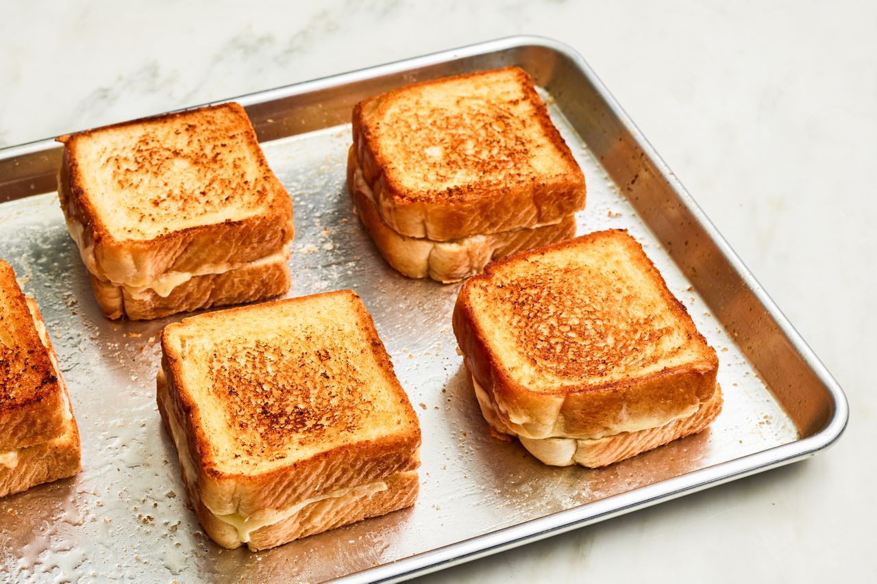 Grill Cheese Sandwiches on the Sheet Pan Recipe