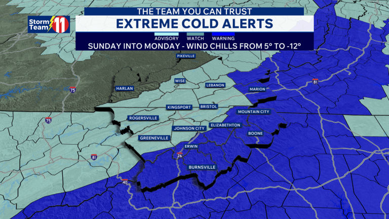 Snow tapers down overnight with very cold temperatures, sun Sunday ...