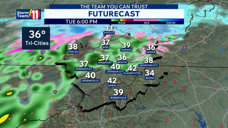 Snow tapers down overnight with very cold temperatures, sun Sunday ...