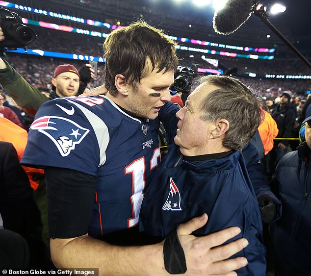 Brady and Belichick won six Super Bowls together during their time with the Patriots