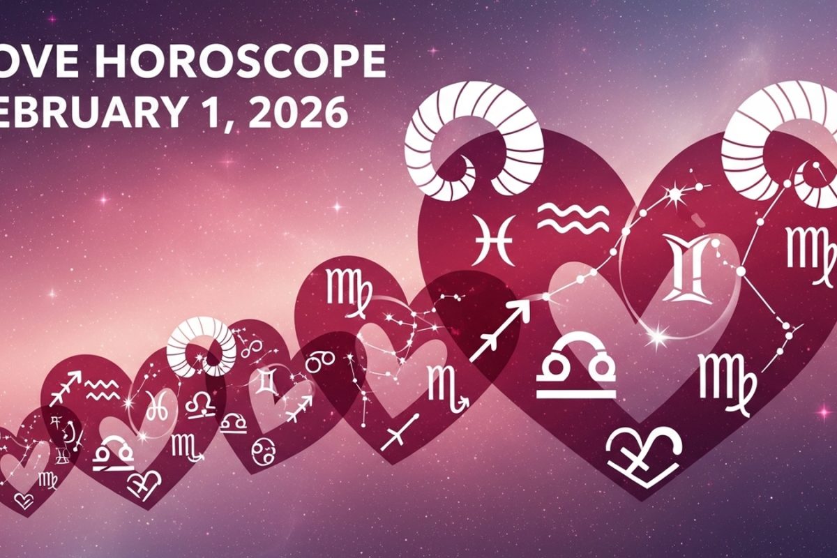 Love horoscope today, February 1, 2026 Your relationship predictions