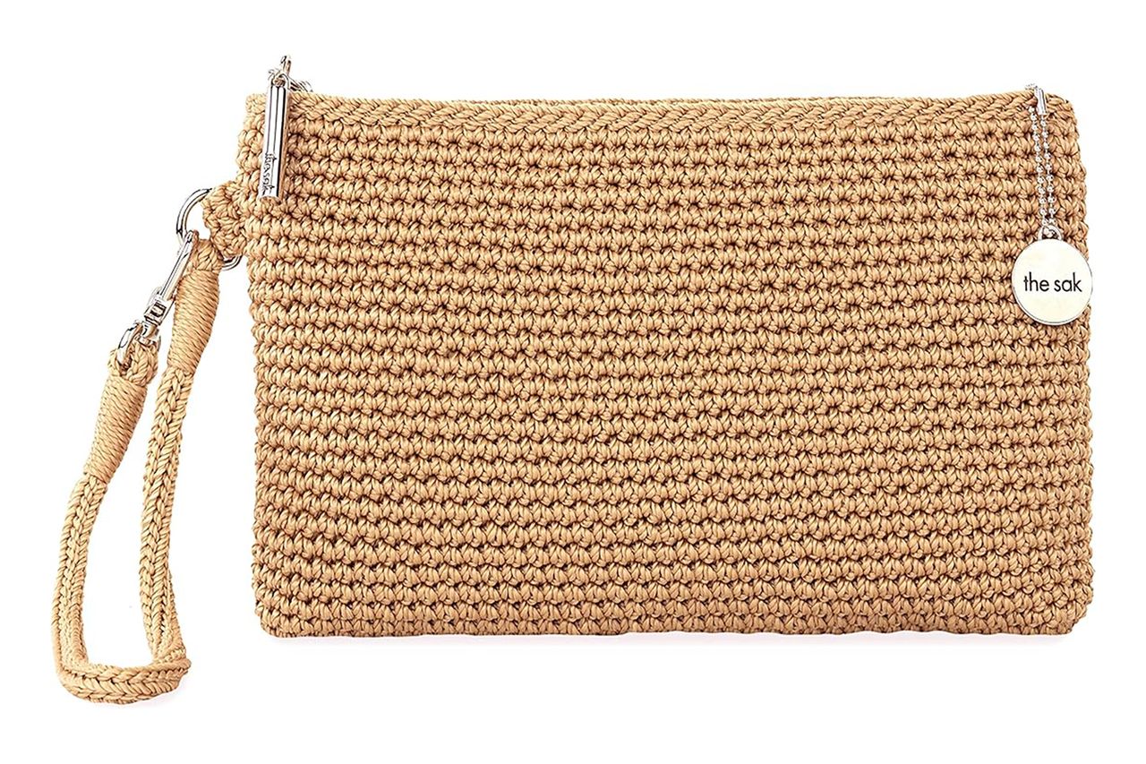 sak womens vita crochet p wristlet