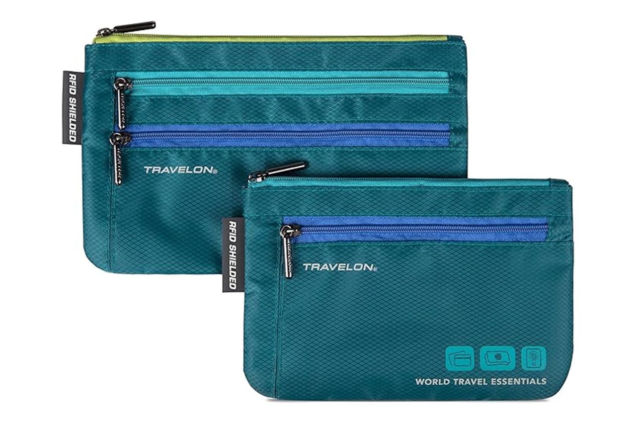 Amazon Travelon World Travel Essentials Set of 2 Currency and Passport Organizers