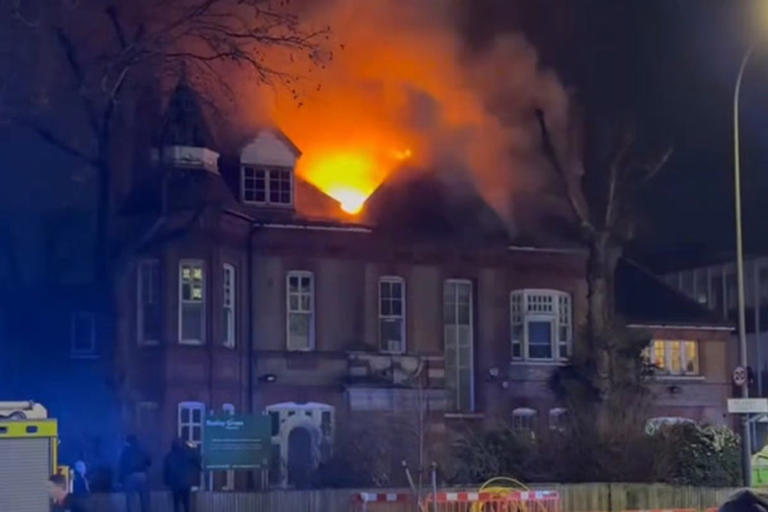 Fire rips through London nursery as over 60 firefighters tackle blaze