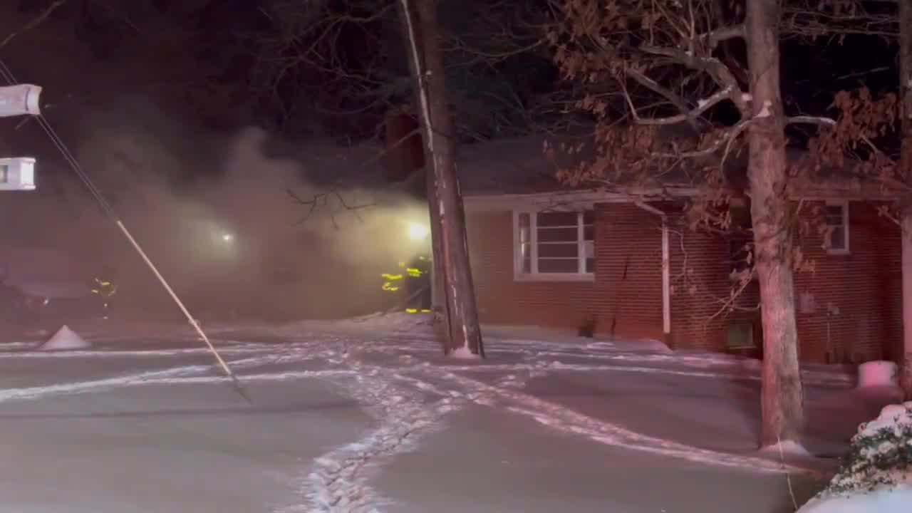 Crews on scene of house fire on Shattalon Drive in Winston-Salem