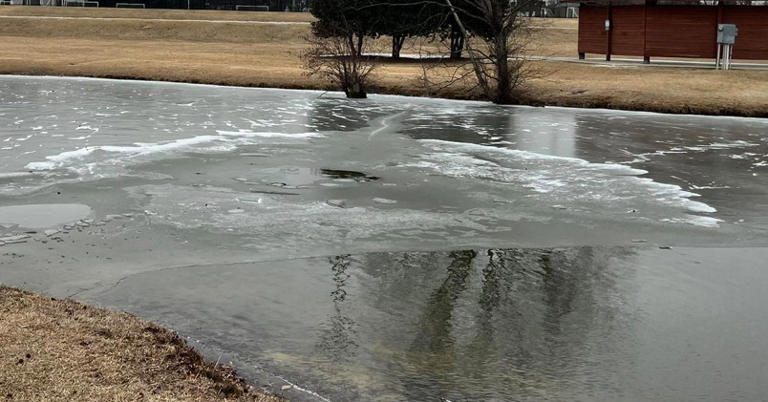 Boy saved after falling through ice on NC pond; police officer jumped ...