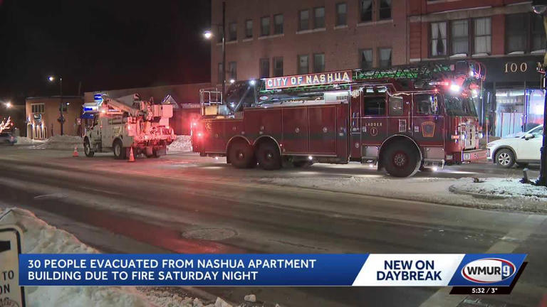 Several apartments left unlivable after Nashua building fire