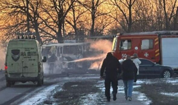 Russian 'drone strike on Ukraine bus kills 12 people' days after Trump ...