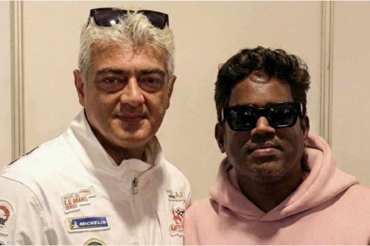 Yuvan Shankar Raja meets Ajith Kumar at Dubai Autodrome, video goes viral