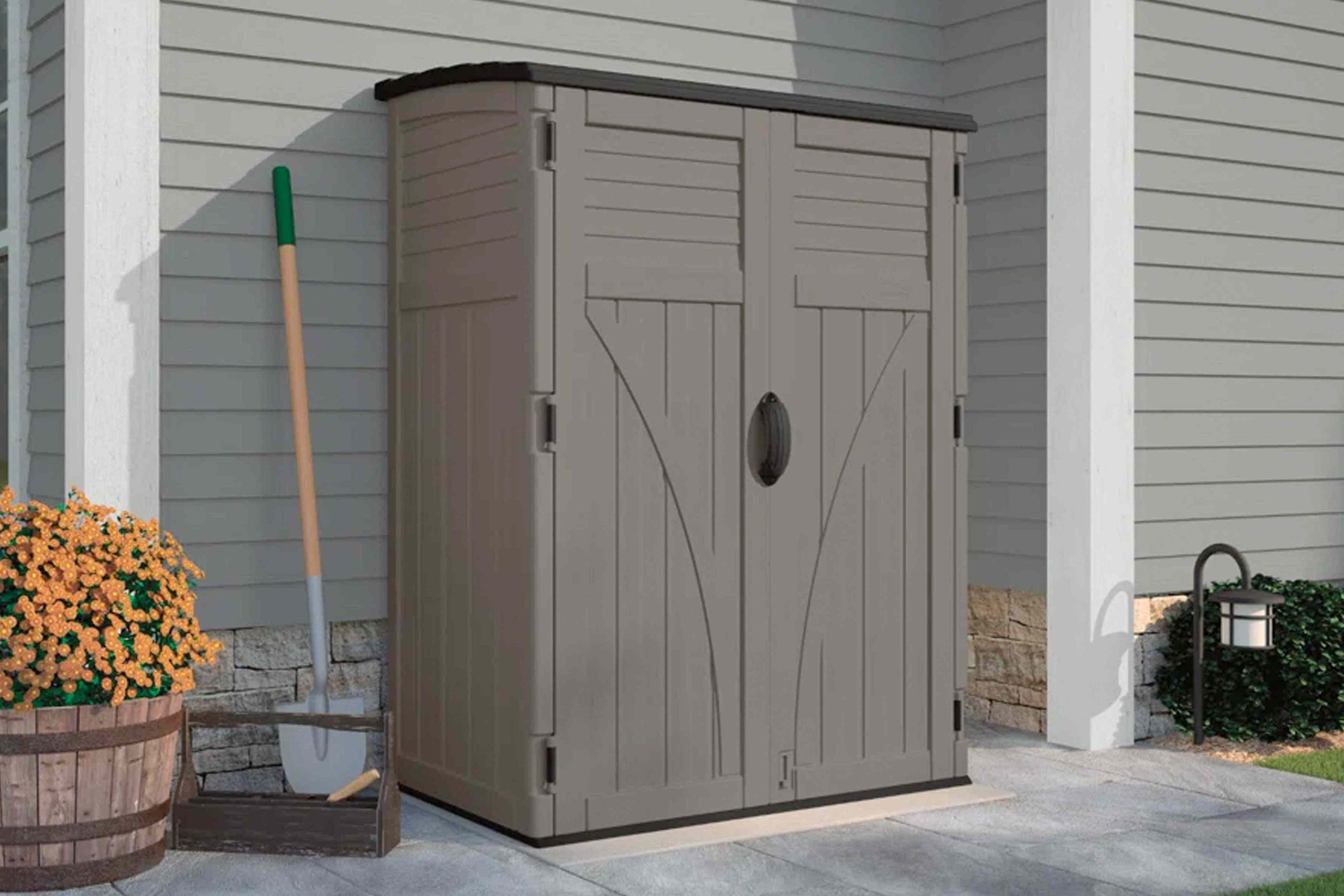 This 'very roomy' storage shed never leaks and stays up in inclement ...