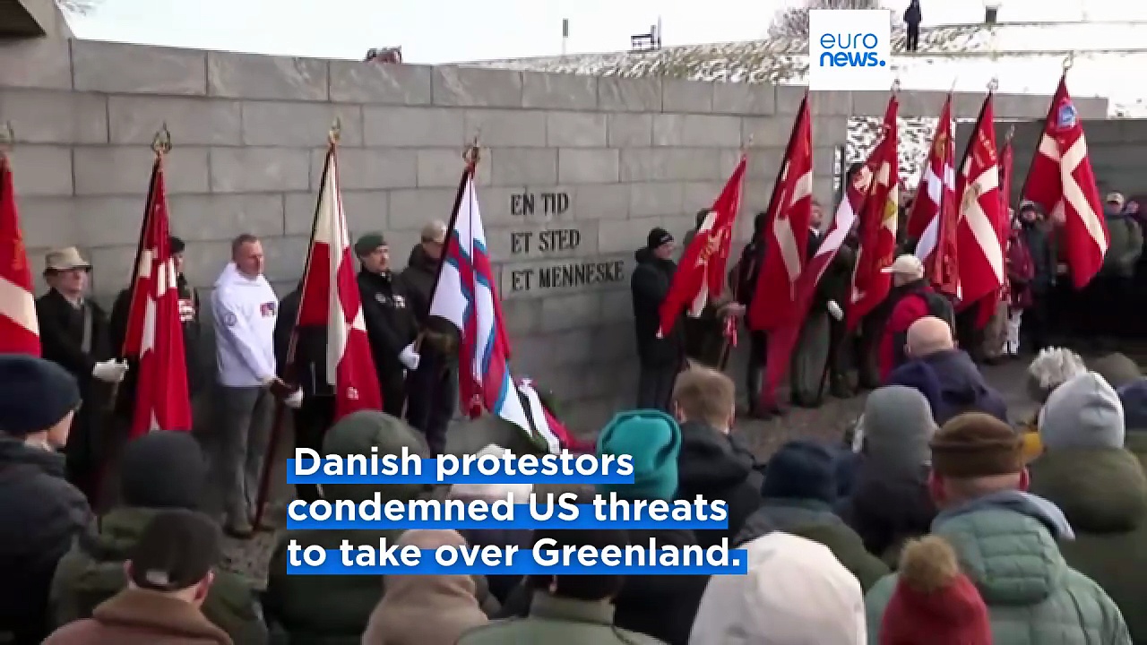 Protests against the US administration's latest moves in Denmark and Italy