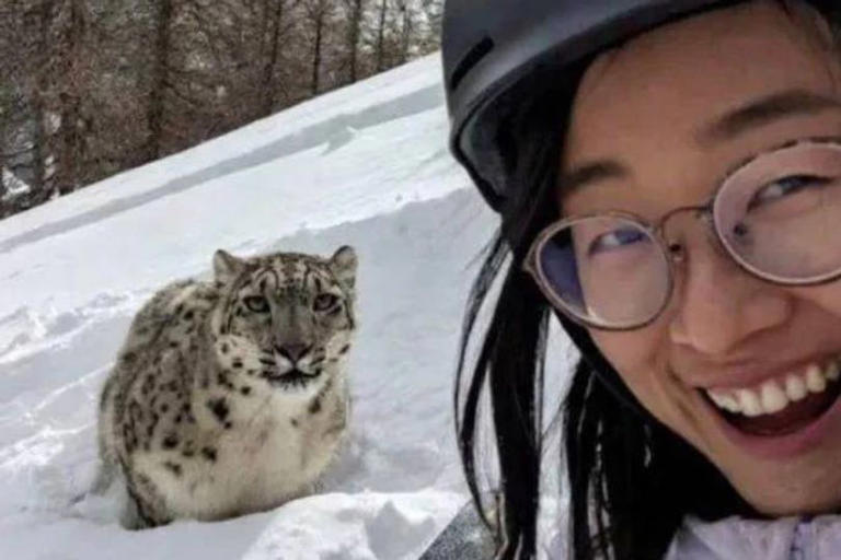 Tourist mauled by snow leopard seconds after taking chilling selfie