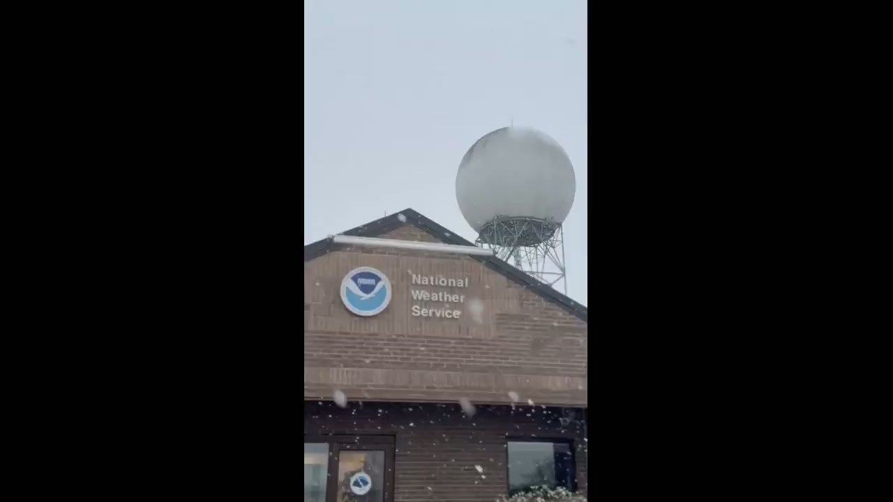 Dendrite snow crystals form ahead of winter storm Gianna in Tennessee, USA