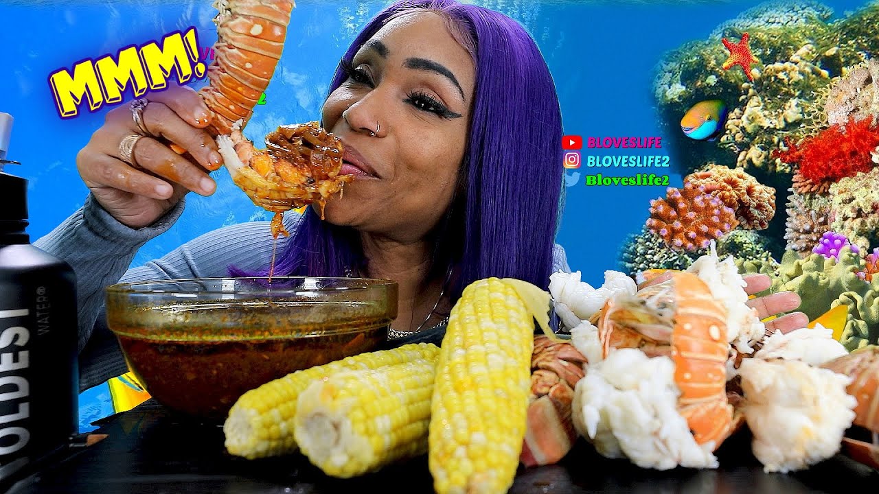 Watch us devour this massive lobster tail seafood boil