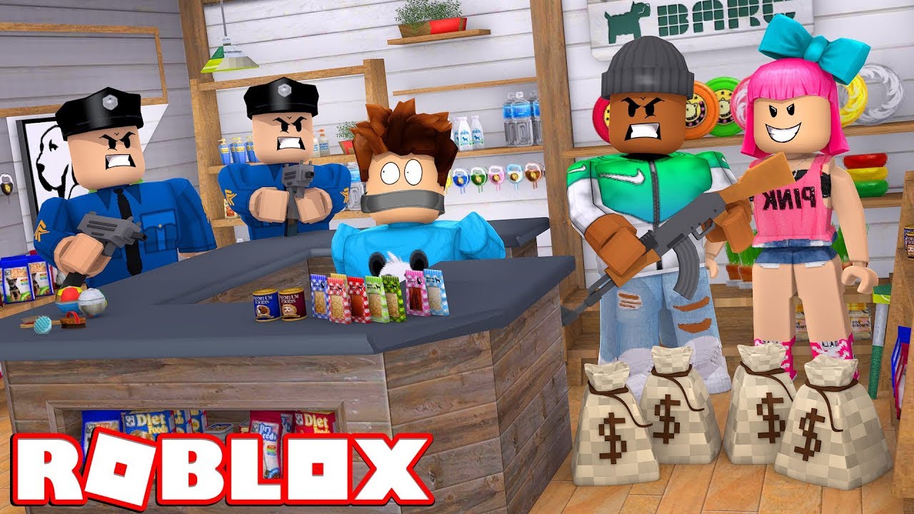 Criminal couple robs store in Roblox