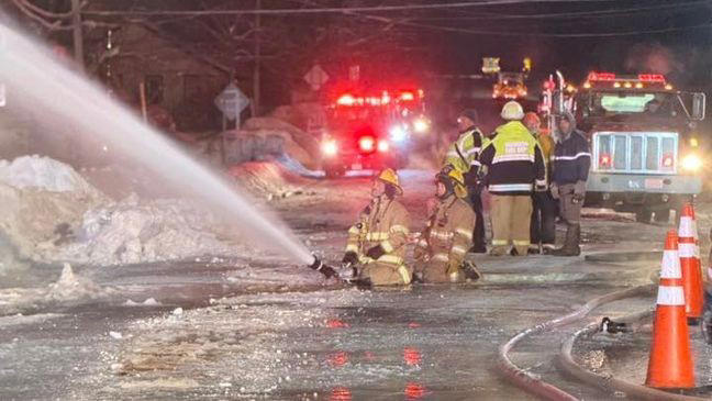 Oswego County firefighters battle blaze in extreme cold, demolish home ...