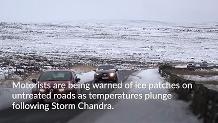 Motorists warned of icy roads as temperatures plunge