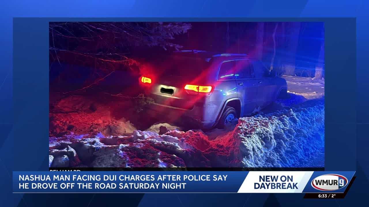 Nashua man arrested on DUI charges after crash in Pelham