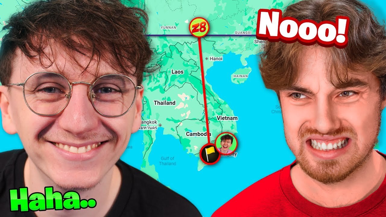 Geoguessr 1v1 but Zi8gzag has to click the top of the country