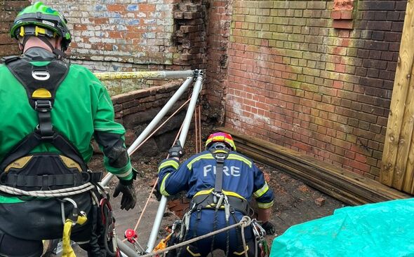 Man falls 30ft down well in UK high street