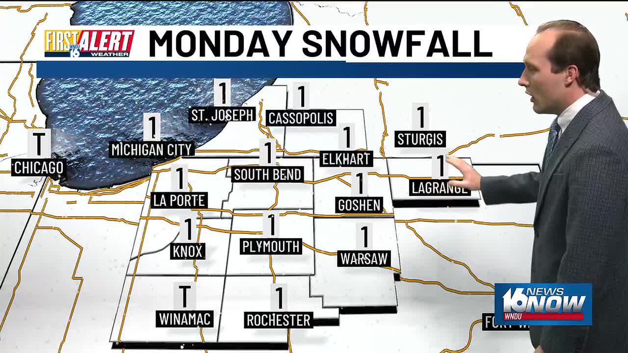 First Alert Weather: Light snow overnight and Monday morning