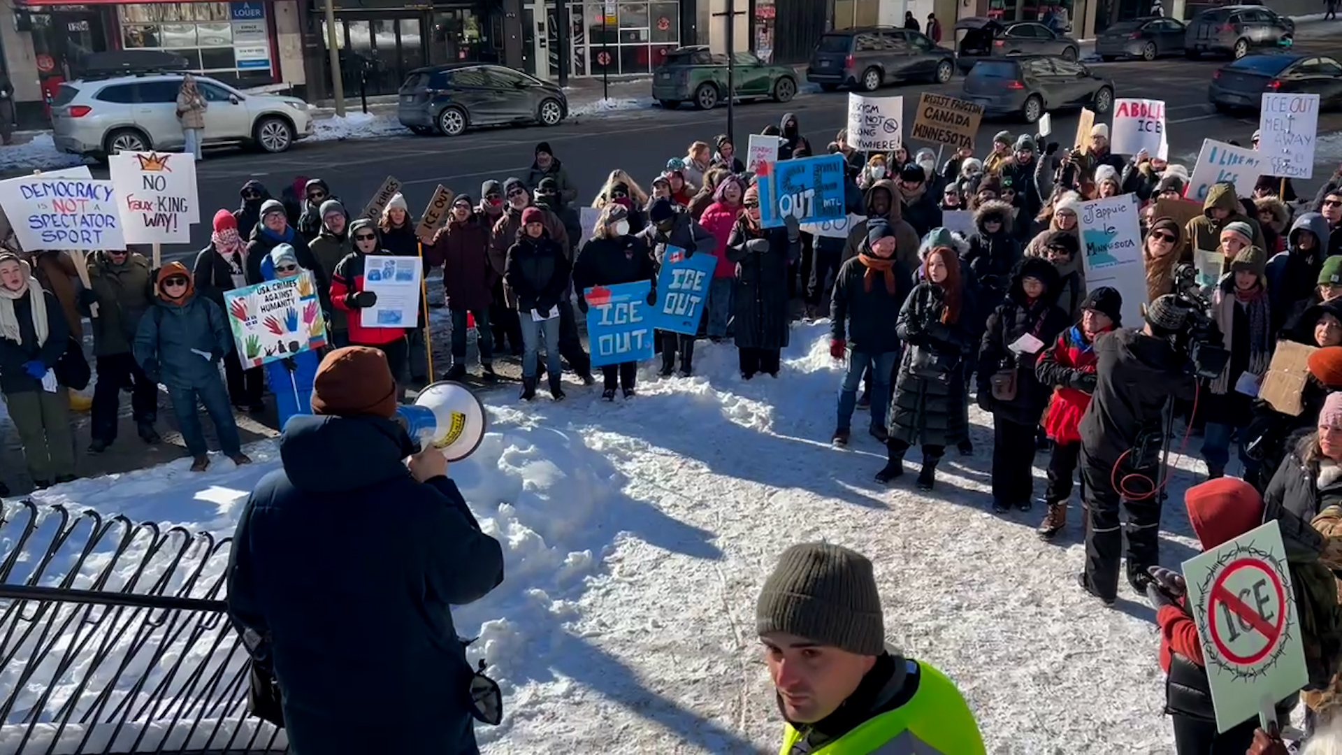 Montrealers protest Trump immigration crackdown