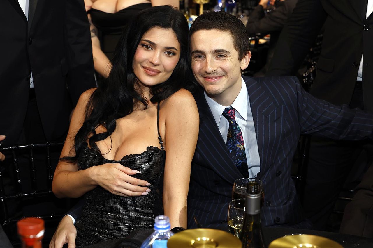 Timothee Chalamet and Kylie Jenner at the 2026 Critic Choice Awards. Kevin Mazur/Getty
