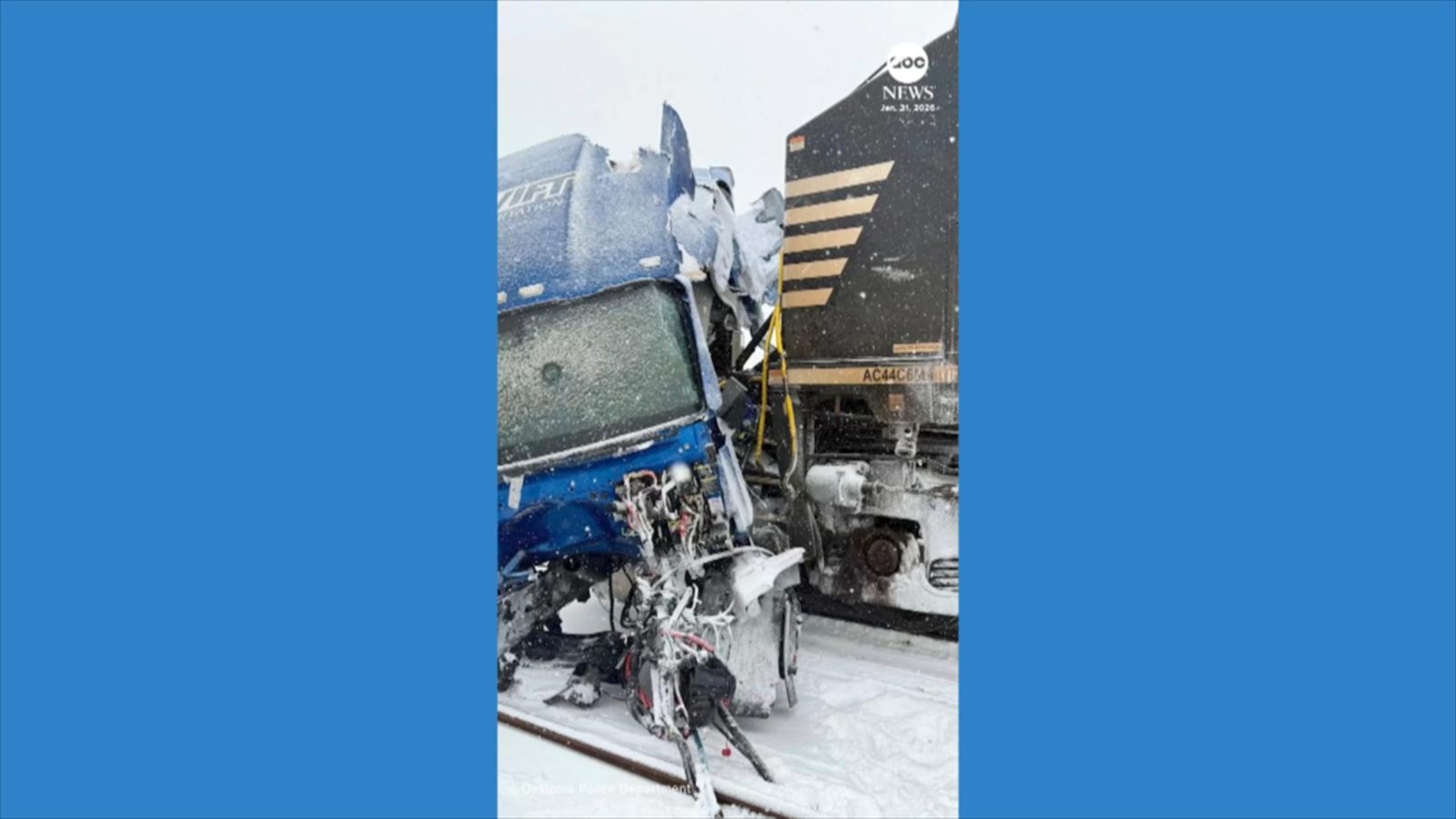 Train slams into truck stuck on tracks in North Carolina