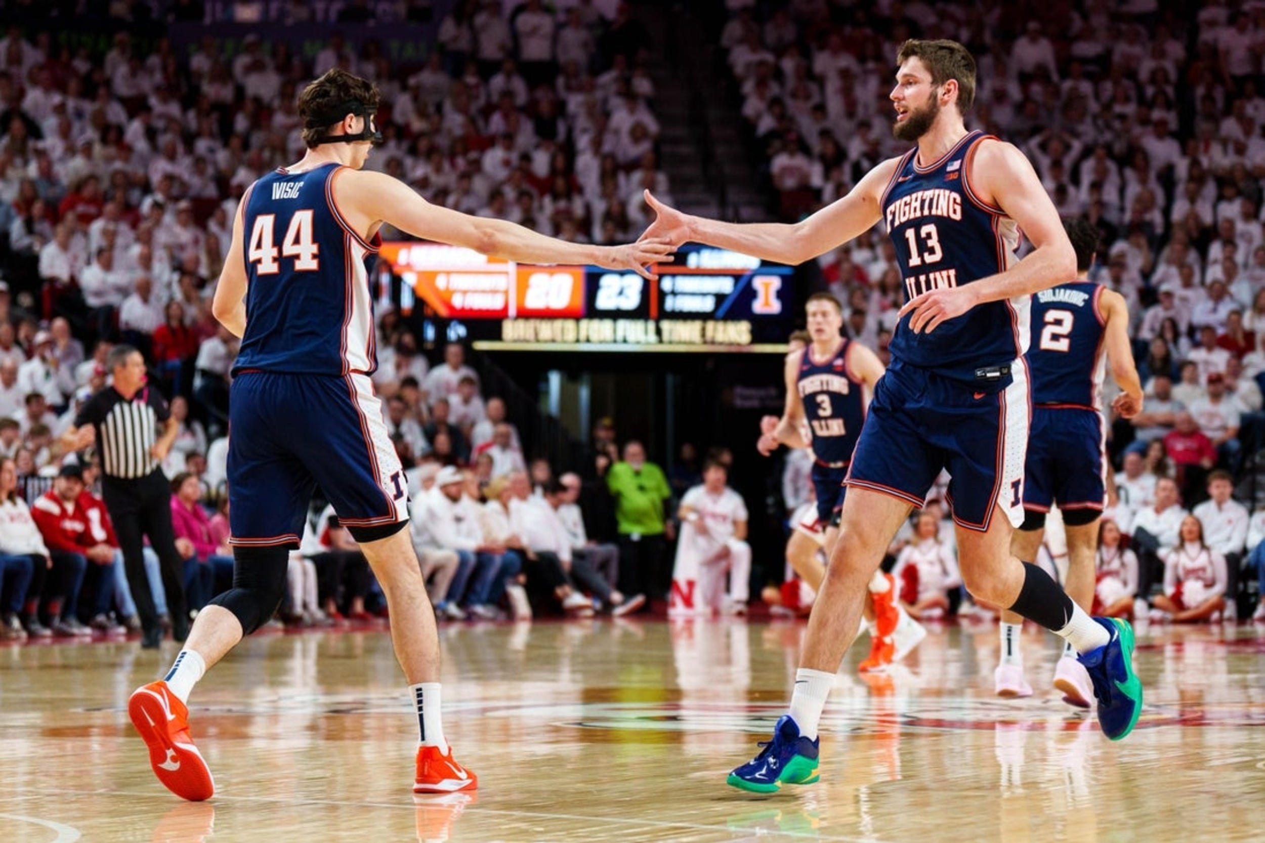 No. 9 Illinois rallies past No. 5 Nebraska with big second half