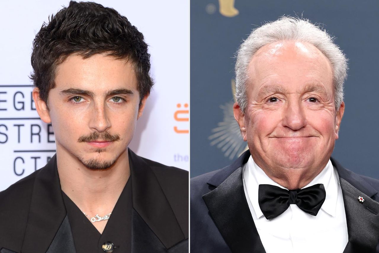 Timothée Chalamet and Lorne Michaels Karwai Tang/WireImage; Amy Sussman/Getty