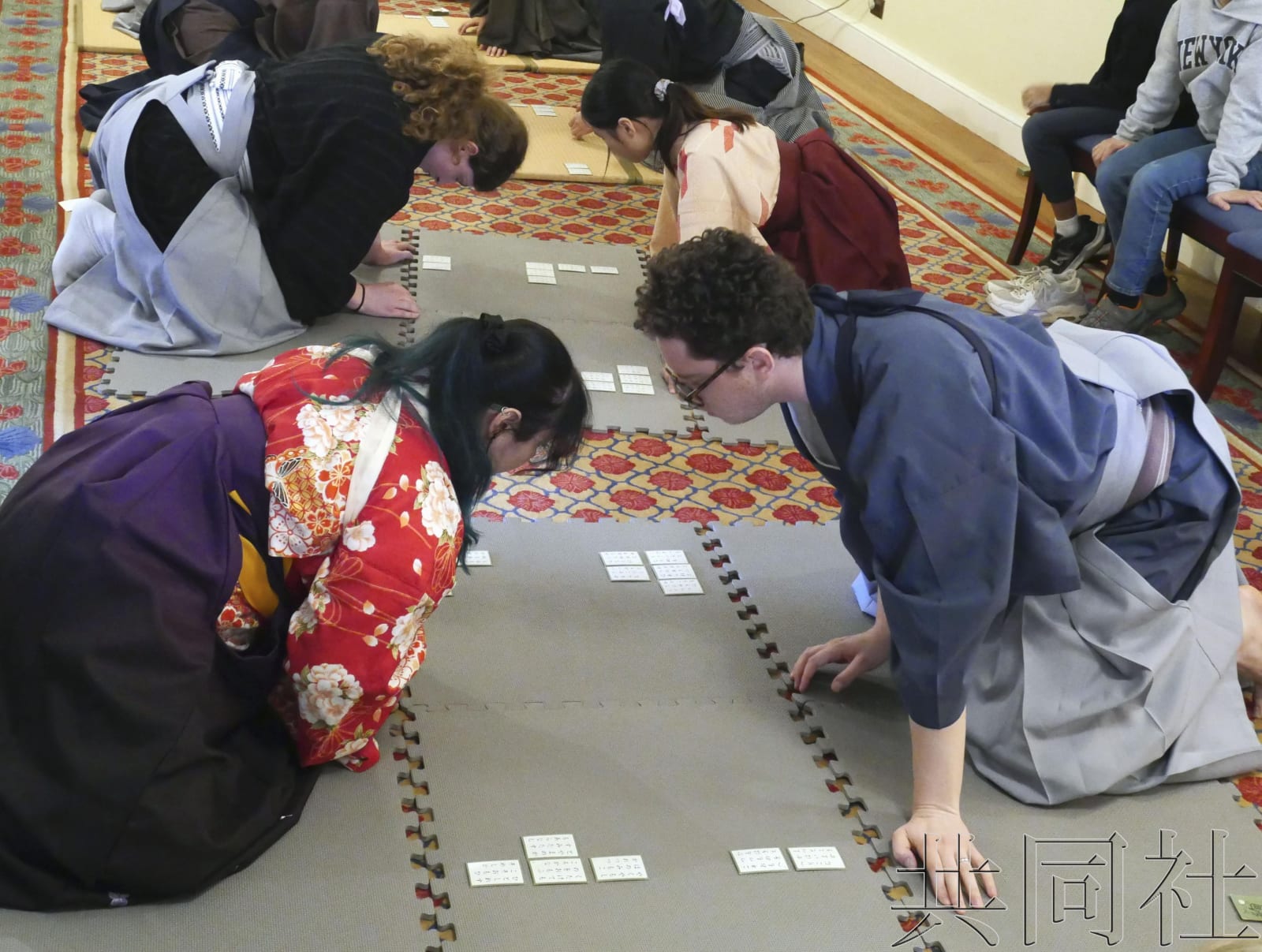 競技歌牌國際大賽在日本駐美使館舉行