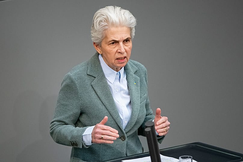 Marie-Agnes Strack-Zimmermann (FDP), Chair of the Defence Committee in the EU Parliament, AP Photo