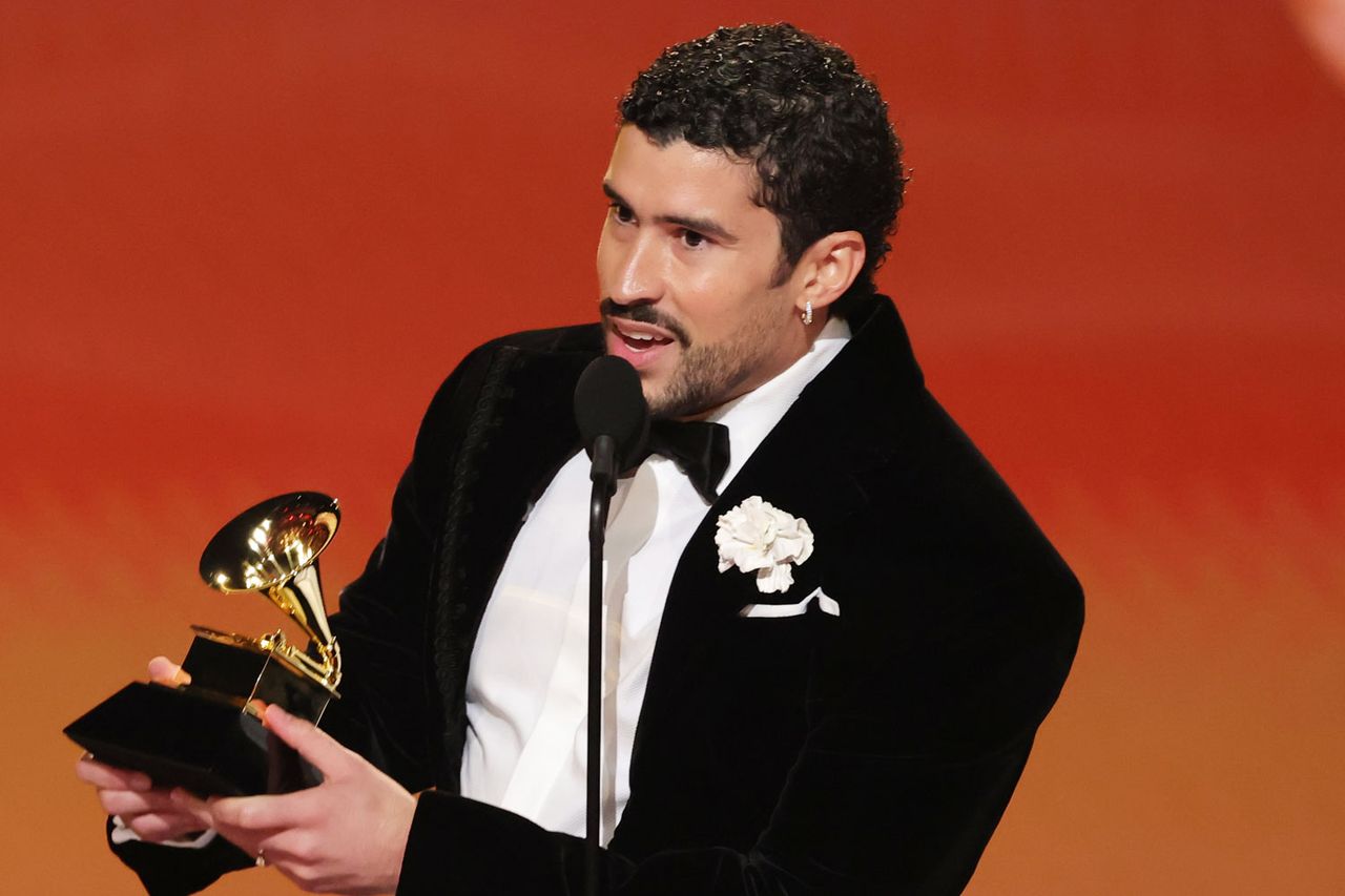 Bad Bunny at the 2026 Grammys Kevin Winter/Getty