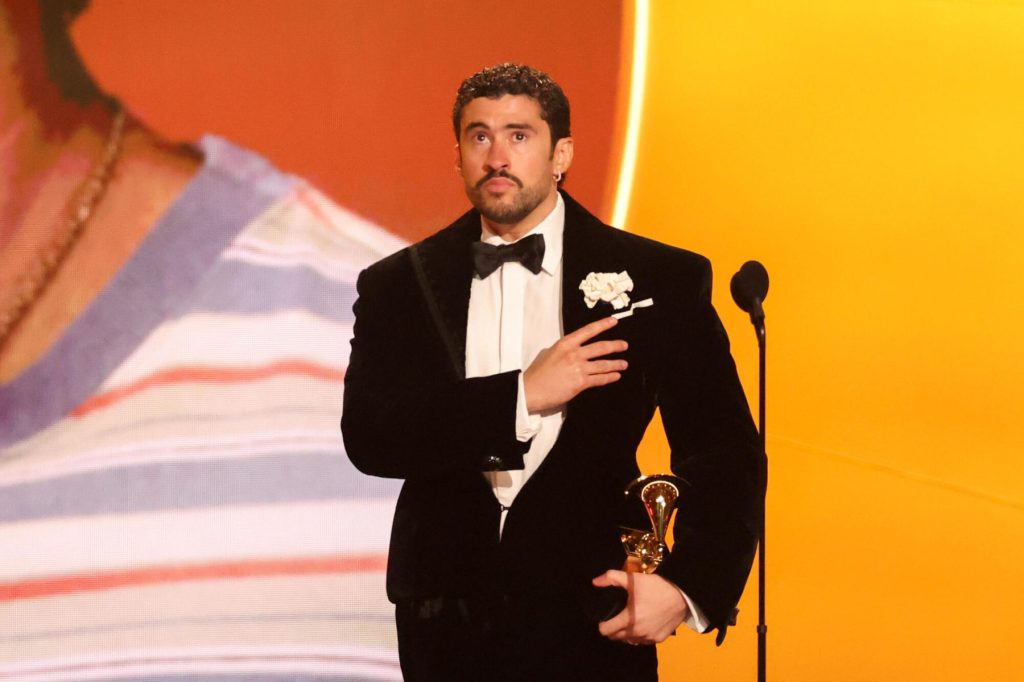 Bad Bunny reminds Puerto Ricans what they're made of in AOTY Grammys ...