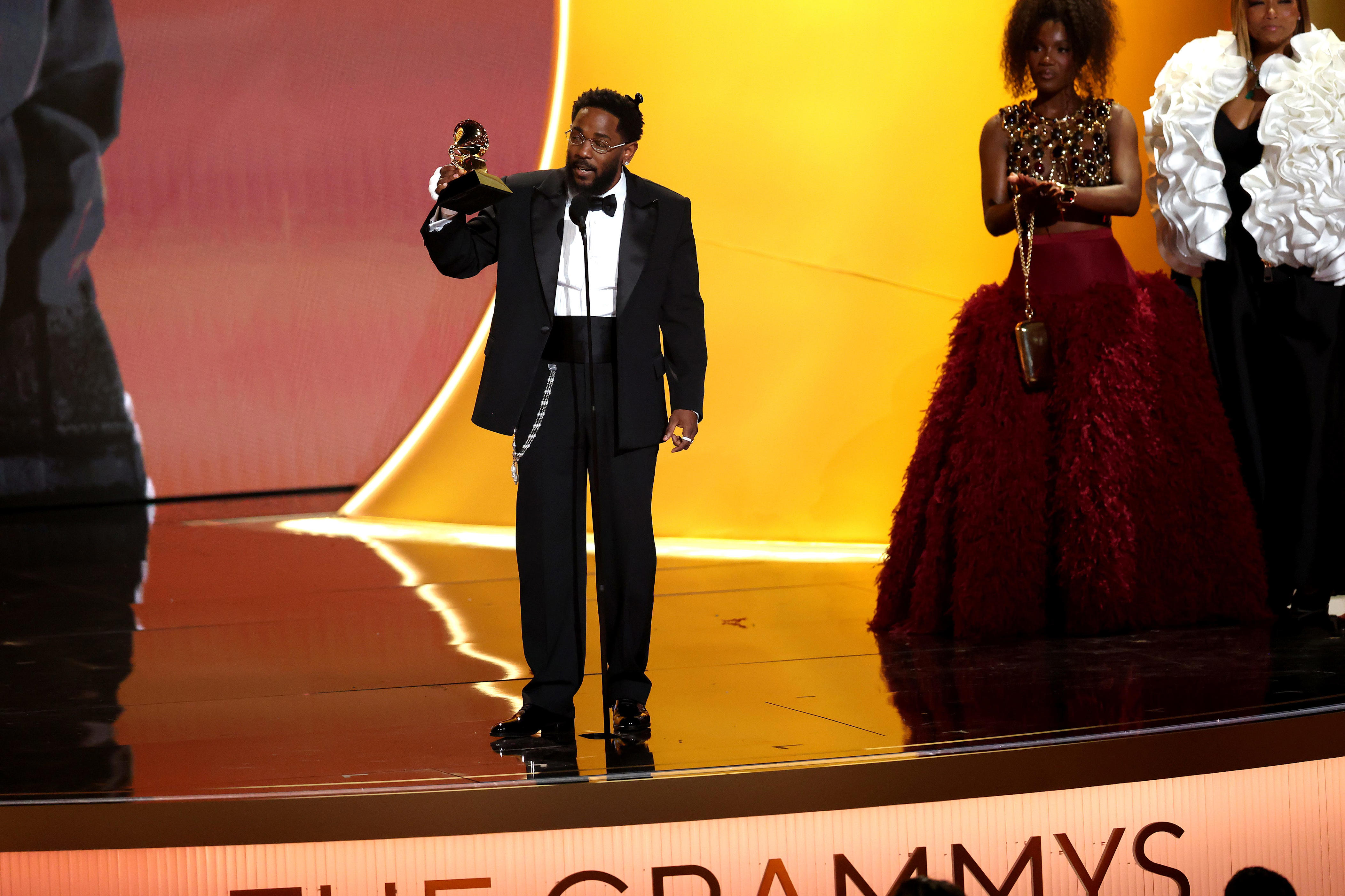 Kendrick Lamar makes history at the 2026 Grammy Awards.