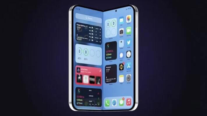 Expected appearance of Apple's foldable iPhone scheduled for release this year. /Screenshot from online community