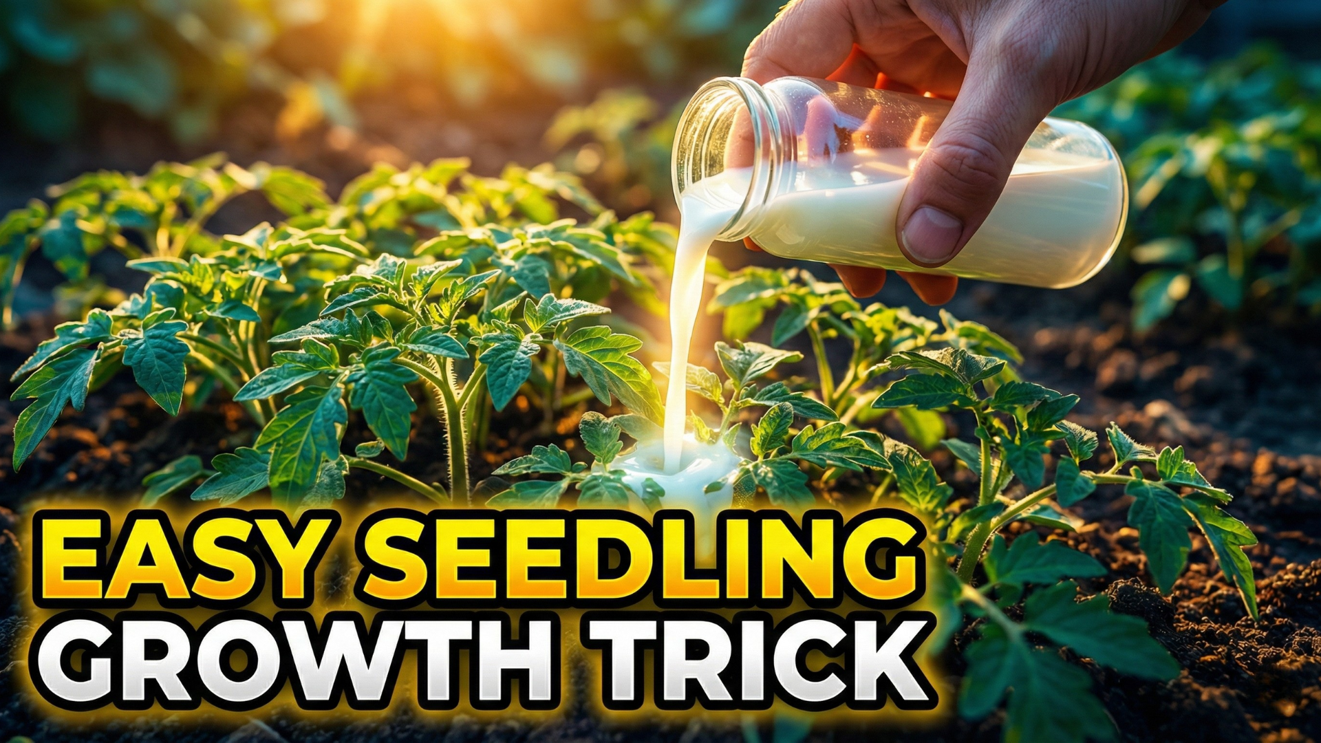 Grow seedlings thick and strong with just a few drops