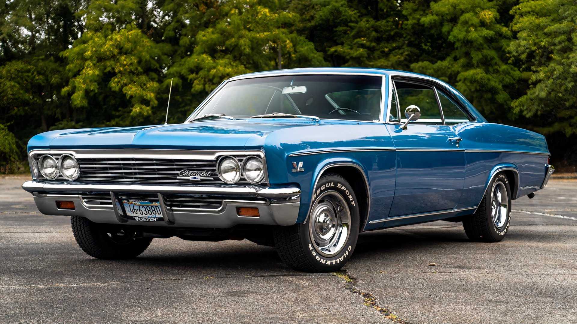 3/4 front view of 1966 Chevrolet Impala SS